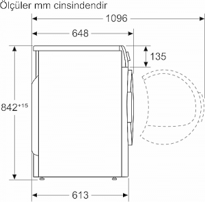 Bosch WQG244C1TR 9 kg Çamaşır Kurutma Makinesi