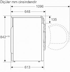 Bosch WQG24100TR 9 kg Çamaşır Kurutma Makinesi