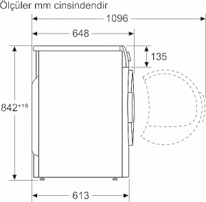 Profilo KM961RCTR 9 kg Çamaşır Kurutma Makinesi