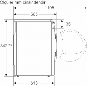Siemens WQ45B2A0TR 9 kg Çamaşır Kurutma Makinesi